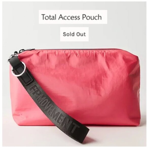 Free People X FP Movement Total Access Pouch 💖 Pink NWT - Picture 1 of 8